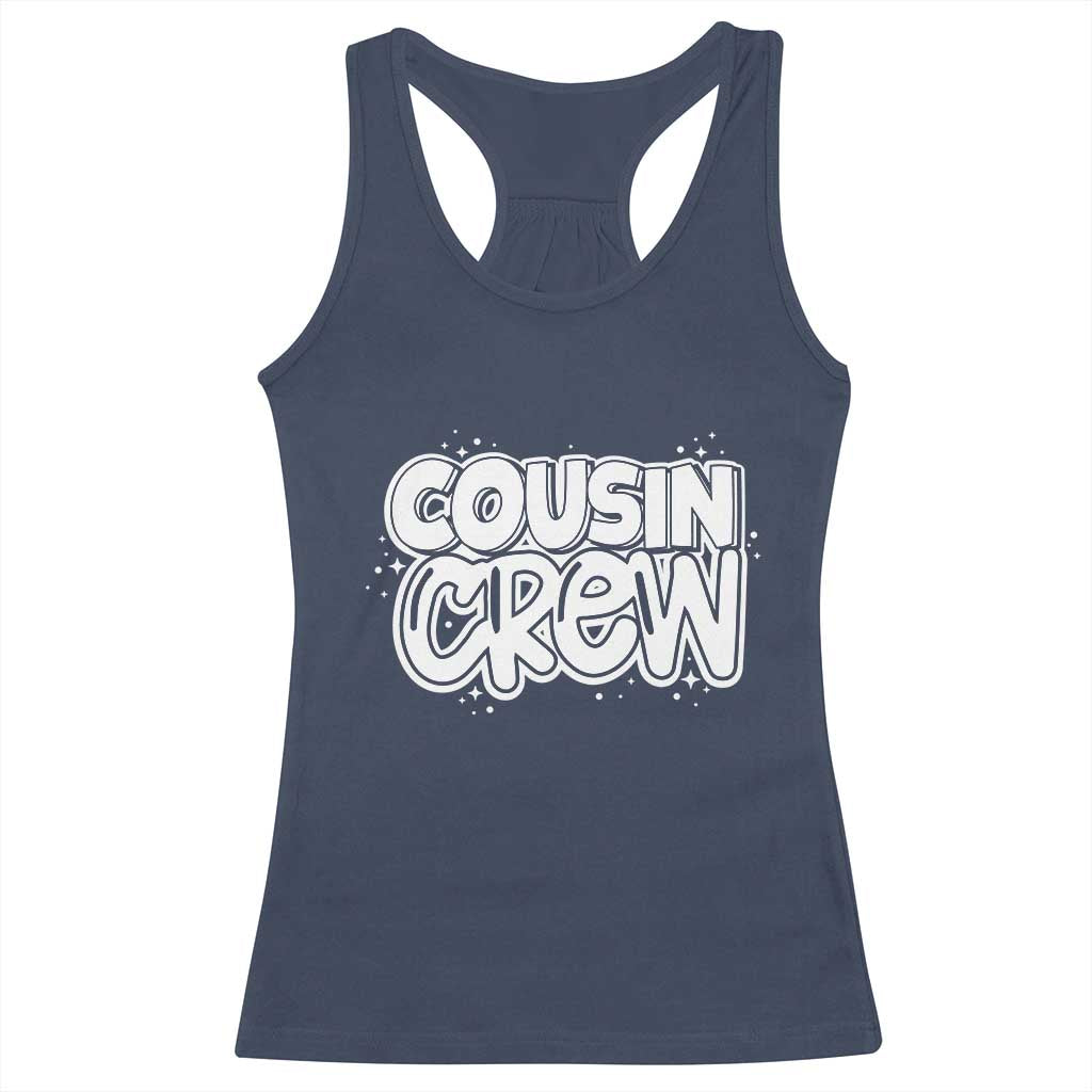 Cousin Crew Racerback Tank Top Cute Matching Cousins Summer Beach Vacation - Wonder Print Shop