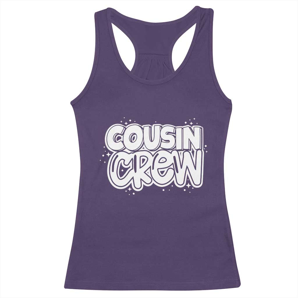 Cousin Crew Racerback Tank Top Cute Matching Cousins Summer Beach Vacation - Wonder Print Shop