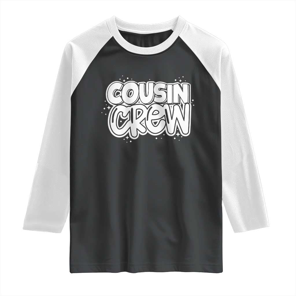 Cousin Crew Raglan Shirt Cute Matching Cousins Summer Beach Vacation - Wonder Print Shop
