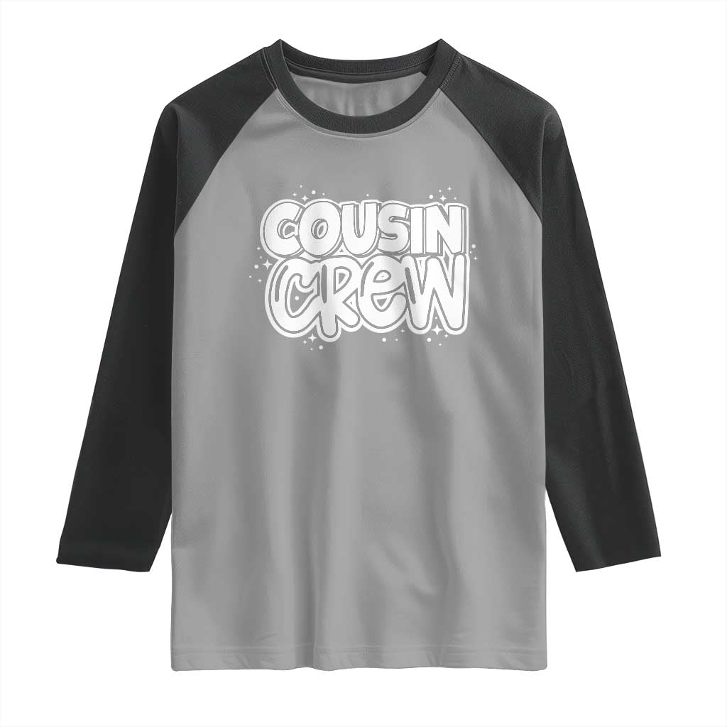 Cousin Crew Raglan Shirt Cute Matching Cousins Summer Beach Vacation - Wonder Print Shop