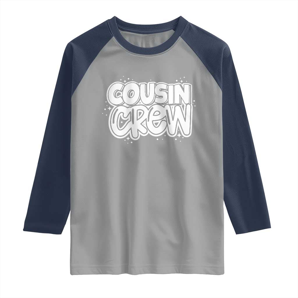 Cousin Crew Raglan Shirt Cute Matching Cousins Summer Beach Vacation - Wonder Print Shop