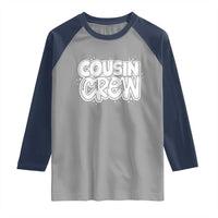 Cousin Crew Raglan Shirt Cute Matching Cousins Summer Beach Vacation - Wonder Print Shop