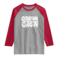 Cousin Crew Raglan Shirt Cute Matching Cousins Summer Beach Vacation - Wonder Print Shop
