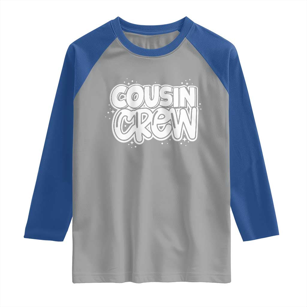 Cousin Crew Raglan Shirt Cute Matching Cousins Summer Beach Vacation - Wonder Print Shop