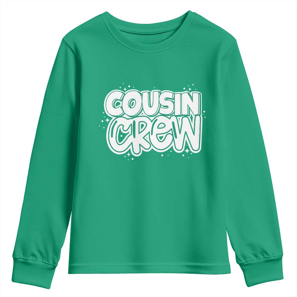 Cousin Crew Youth Sweatshirt Cute Matching Cousins Summer Beach Vacation - Wonder Print Shop