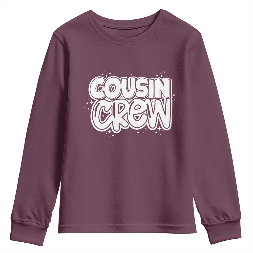 Cousin Crew Youth Sweatshirt Cute Matching Cousins Summer Beach Vacation - Wonder Print Shop