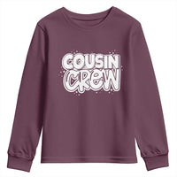 Cousin Crew Youth Sweatshirt Cute Matching Cousins Summer Beach Vacation - Wonder Print Shop
