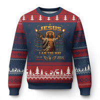 Jesus I Am the Way Character Stats RPG Books Ugly Christmas Sweater