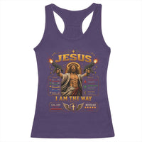 Jesus I Am the Way Character Stats RPG Books Racerback Tank Top