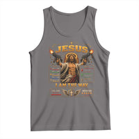 Jesus I Am the Way Character Stats RPG Books Tank Top