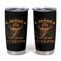 Jesus I Am the Way Character Stats RPG Books Tumbler Cup