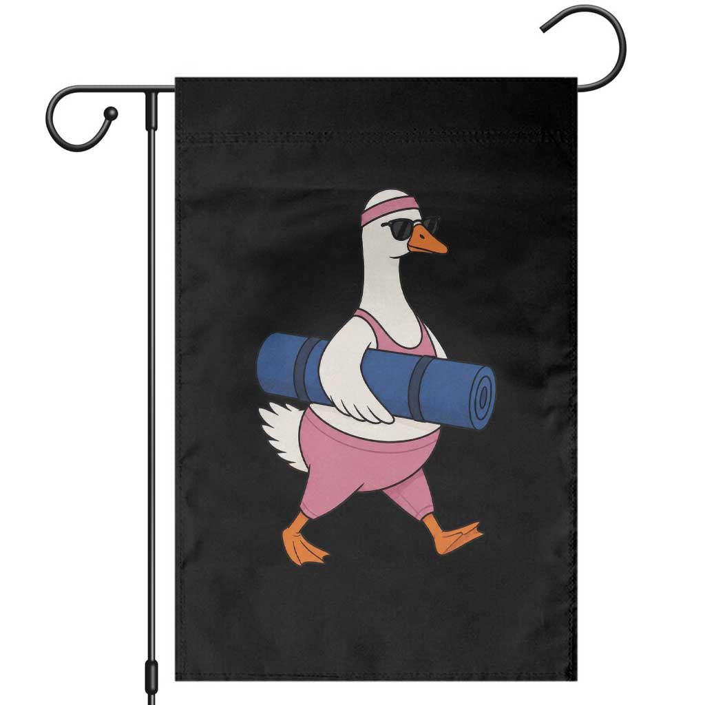 Yoga Goose Carrying Mat Garden Flag Funny Yogi Workout Fitness Graphic