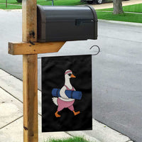 Yoga Goose Carrying Mat Garden Flag Funny Yogi Workout Fitness Graphic