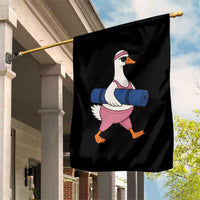 Yoga Goose Carrying Mat Garden Flag Funny Yogi Workout Fitness Graphic