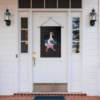 Yoga Goose Carrying Mat Garden Flag Funny Yogi Workout Fitness Graphic