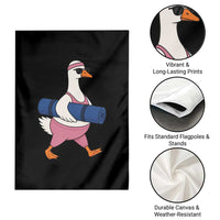Yoga Goose Carrying Mat Garden Flag Funny Yogi Workout Fitness Graphic
