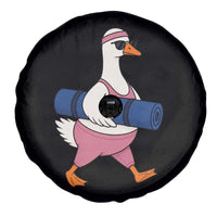Yoga Goose Carrying Mat Spare Tire Cover Funny Yogi Workout Fitness Graphic