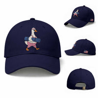 Yoga Goose Carrying Mat Baseball Cap Funny Yogi Workout Fitness Graphic