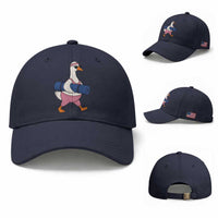 Yoga Goose Carrying Mat Baseball Cap Funny Yogi Workout Fitness Graphic