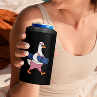 Yoga Goose Carrying Mat 4 in 1 Can Cooler Tumbler Funny Yogi Workout Fitness Graphic