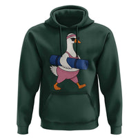 Yoga Goose Carrying Mat Hoodie Funny Yogi Workout Fitness Graphic