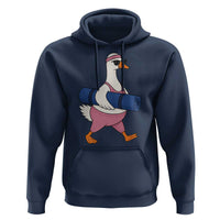 Yoga Goose Carrying Mat Hoodie Funny Yogi Workout Fitness Graphic