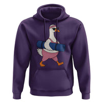 Yoga Goose Carrying Mat Hoodie Funny Yogi Workout Fitness Graphic
