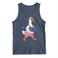 Yoga Goose Carrying Mat Tank Top Funny Yogi Workout Fitness Graphic
