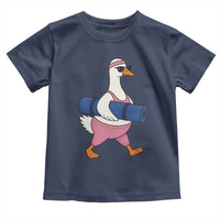 Yoga Goose Carrying Mat Toddler T Shirt Funny Yogi Workout Fitness Graphic