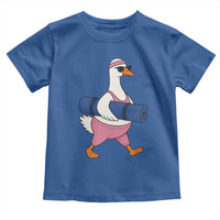 Yoga Goose Carrying Mat Toddler T Shirt Funny Yogi Workout Fitness Graphic