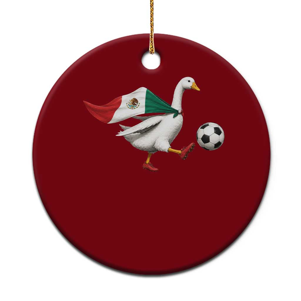 Mexico Soccer Goose Ceramic Ornament Mexico Futbol Fan