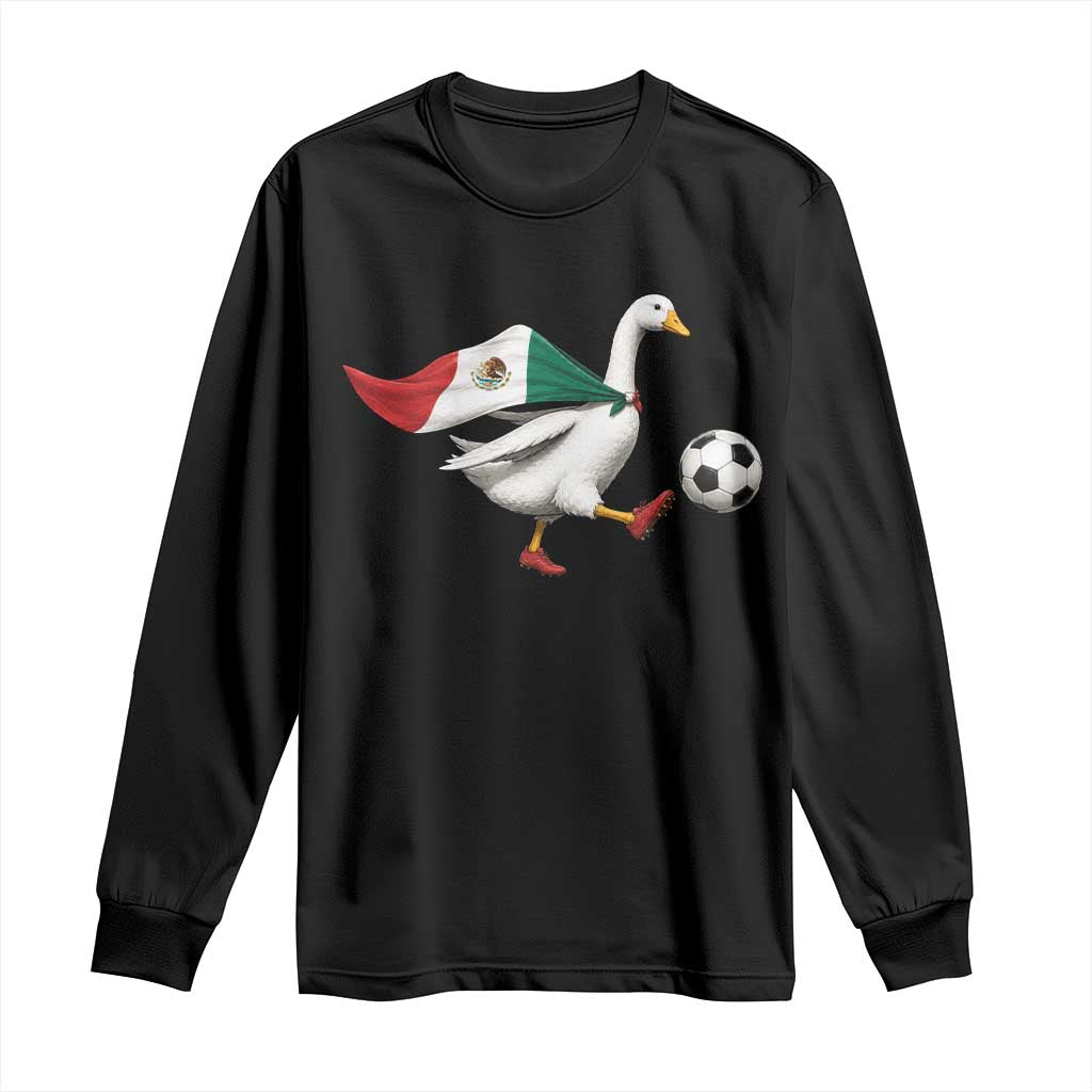 Mexico Soccer Goose Long Sleeve Shirt Mexico Futbol Fan