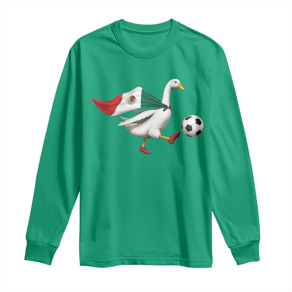 Mexico Soccer Goose Long Sleeve Shirt Mexico Futbol Fan