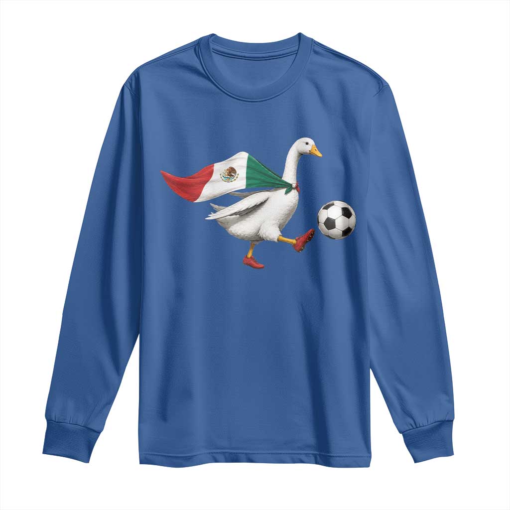 Mexico Soccer Goose Long Sleeve Shirt Mexico Futbol Fan