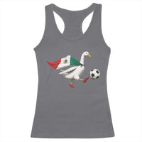 Mexico Soccer Goose Racerback Tank Top Mexico Futbol Fan