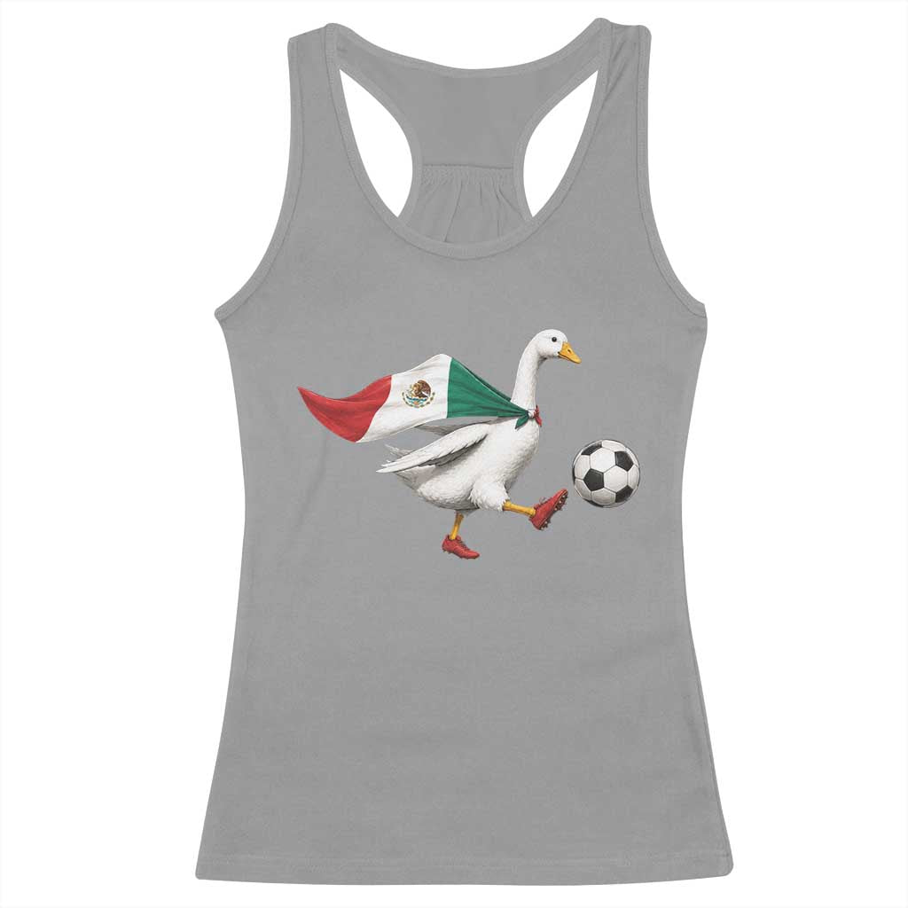 Mexico Soccer Goose Racerback Tank Top Mexico Futbol Fan