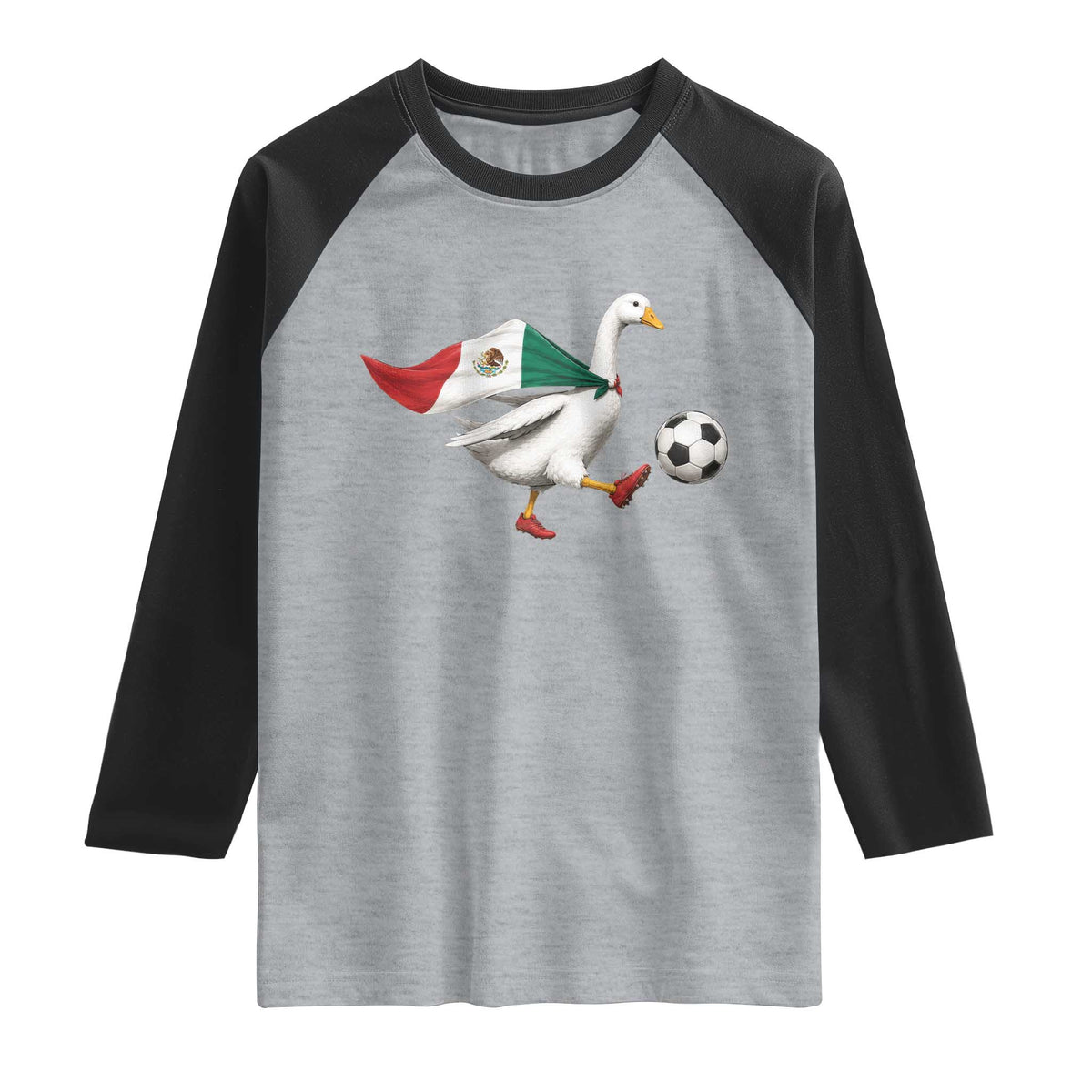 Mexico Soccer Goose Raglan Shirt Mexico Futbol Fan