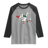 Mexico Soccer Goose Raglan Shirt Mexico Futbol Fan