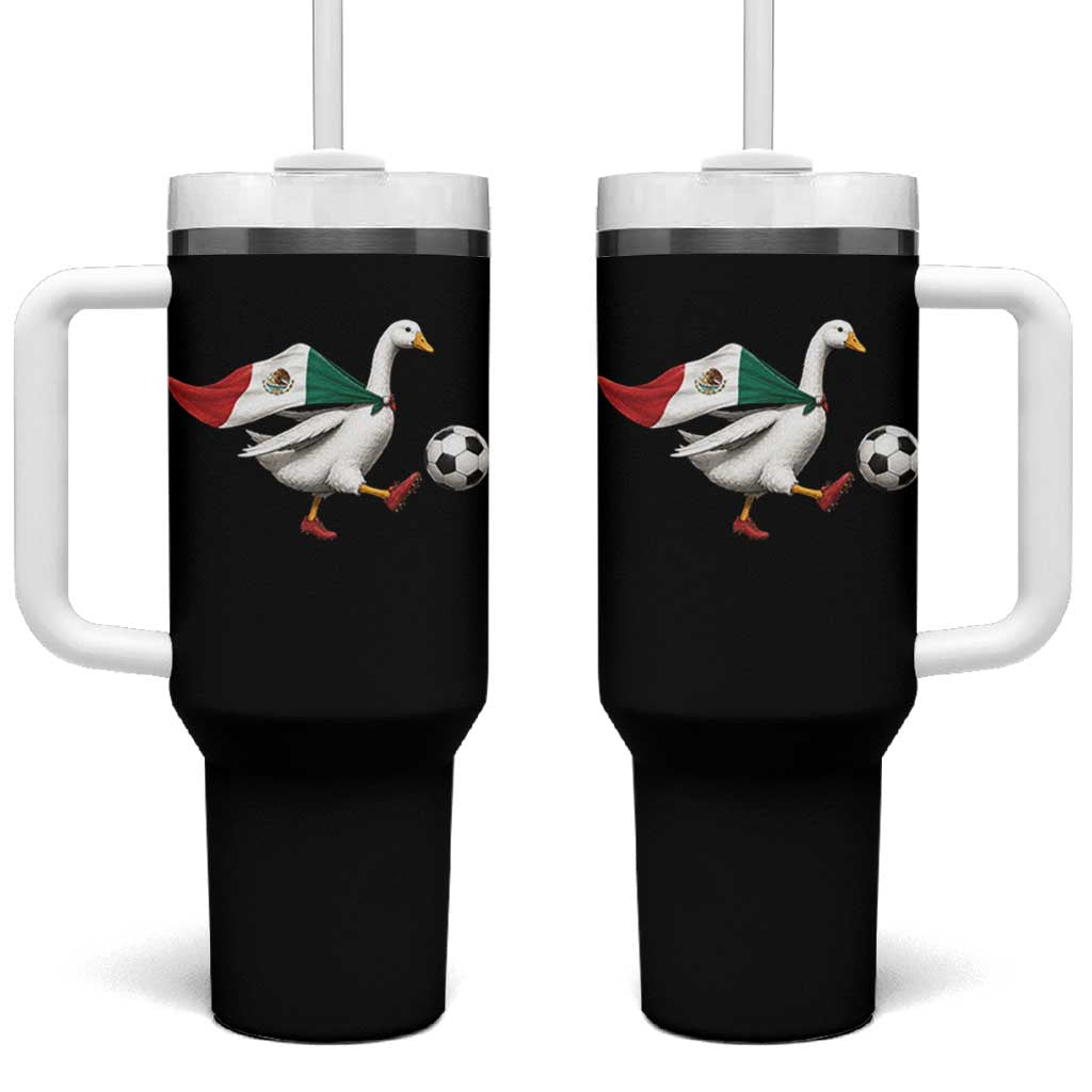 Mexico Soccer Goose Tumbler With Handle Mexico Futbol Fan