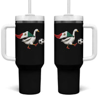 Mexico Soccer Goose Tumbler With Handle Mexico Futbol Fan