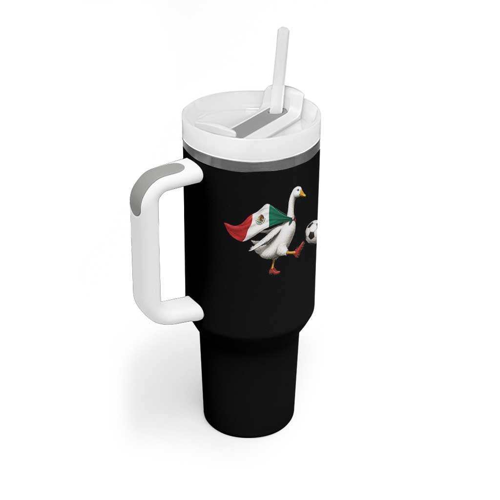 Mexico Soccer Goose Tumbler With Handle Mexico Futbol Fan