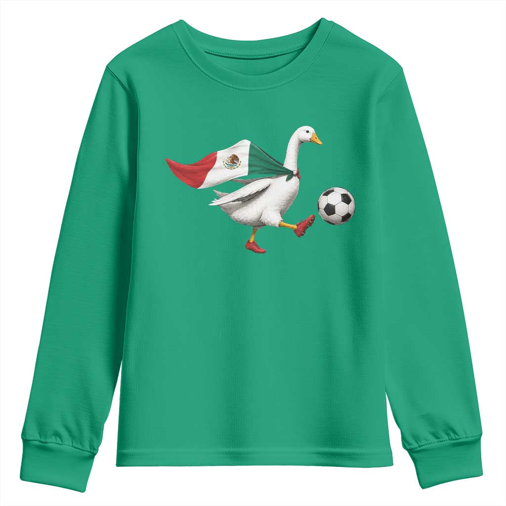 Mexico Soccer Goose Youth Sweatshirt Mexico Futbol Fan