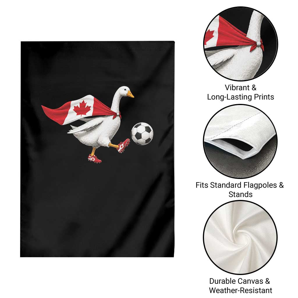 Canada Soccer Goose Garden Flag Canadian Flag Patriotic Football Fan Graphic