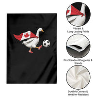 Canada Soccer Goose Garden Flag Canadian Flag Patriotic Football Fan Graphic