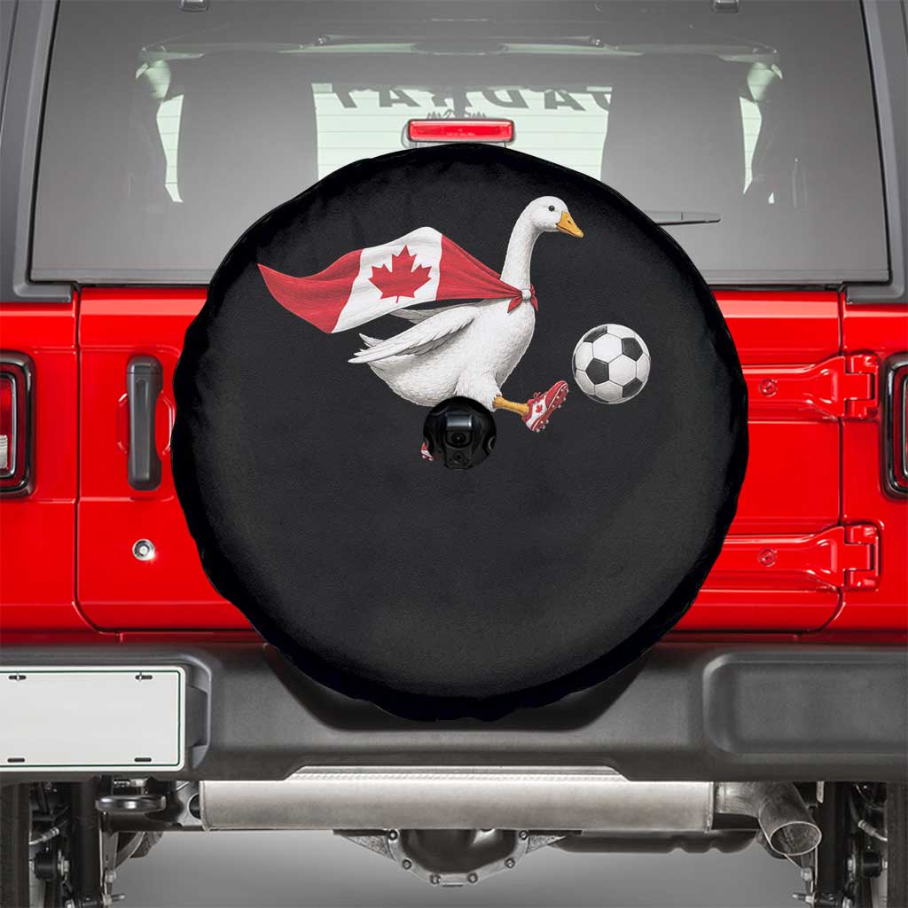 Canada Soccer Goose Spare Tire Cover Canadian Flag Patriotic Football Fan Graphic