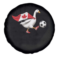 Canada Soccer Goose Spare Tire Cover Canadian Flag Patriotic Football Fan Graphic