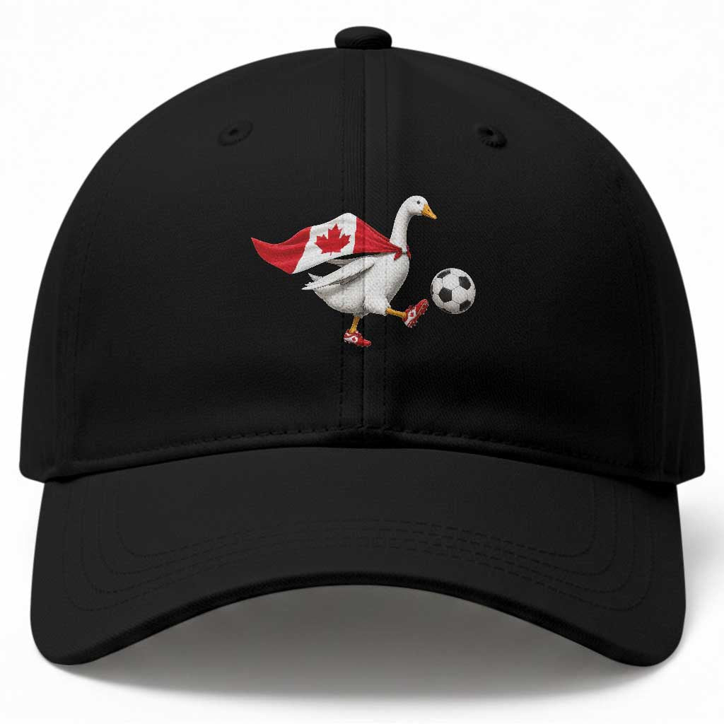 Canada Soccer Goose Baseball Cap Canadian Flag Patriotic Football Fan Graphic