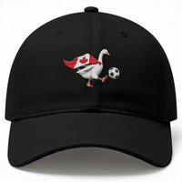 Canada Soccer Goose Baseball Cap Canadian Flag Patriotic Football Fan Graphic