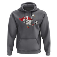 Canada Soccer Goose Hoodie Canadian Flag Patriotic Football Fan Graphic