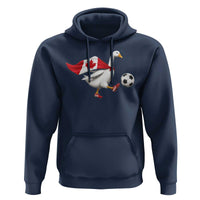 Canada Soccer Goose Hoodie Canadian Flag Patriotic Football Fan Graphic